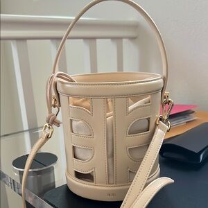 JW PEI Cream Bucket Bag